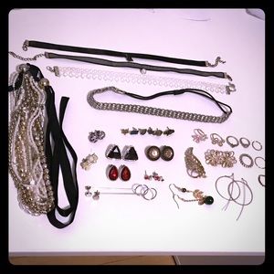 Accessories earrings necklace rings Sets